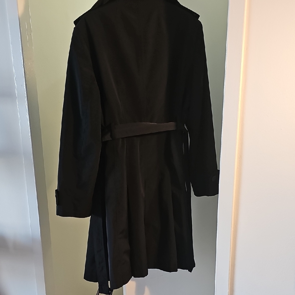 Calvin Klein Black Trench Coat - Picture 6 of 10